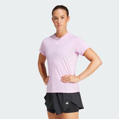 AEROREADY トレイン エッセンシャルズ ミニマル ロゴ クルーネック半袖Tシャツ