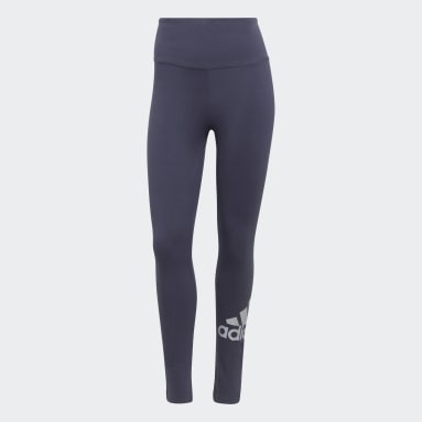 Mallas adidas x Zoe Saldana Algodón Corte Alto Azul Mujer Sportswear