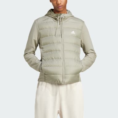 Men's Sportswear Green Essentials Hybrid Down Hooded Jacket
