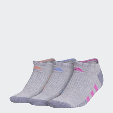 Women's Training Grey Cushioned 3 No-Show Socks 3 Pairs