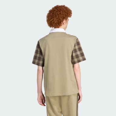 Polo normal de rugby com tartan