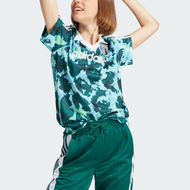 Women Originals Green Allover Print Short Sleeve Jersey