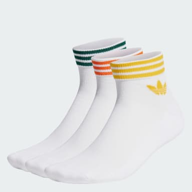 Originals White Island Club Trefoil Ankle Socks 3 Pairs