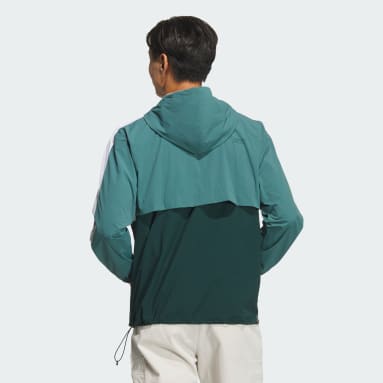 【ゴルフ】クオータージップ　フード　プルオーバー 長袖