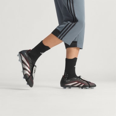 Chaussure de football languette rabattue Predator Obsidian Strike Terrain souple/Multi-surfaces