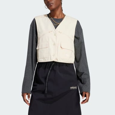 Women's Originals Beige adidas Adventure Crop Gilet Vest