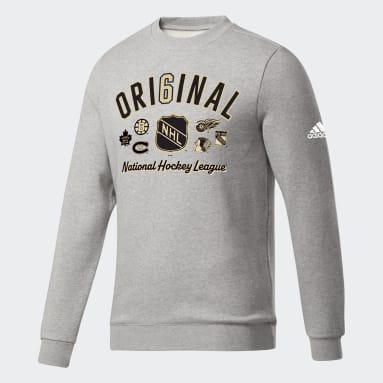 Haut ras-du-cou en molleton NHL gris Hommes Hockey