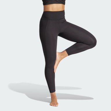 Leggings 7/8 da yoga Essentials Nero Donna Fitness & Training