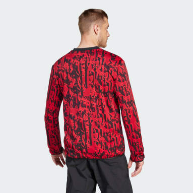 Sudadera Warm calentamiento Manchester United Rojo Hombre Fútbol