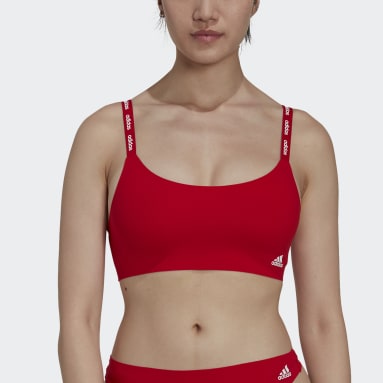 Sujetador Active Micro-Flex Scoop Lounge Rojo Mujer Sportswear