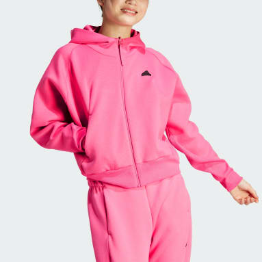 Ženy Sportswear ružová Mikina s kapucňou adidas Z.N.E. Full-Zip