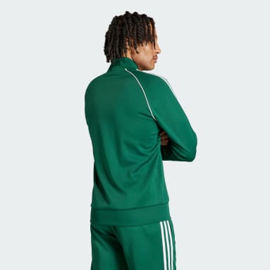 Muži Originals zelená Sportovní bunda Adicolor Classics SST