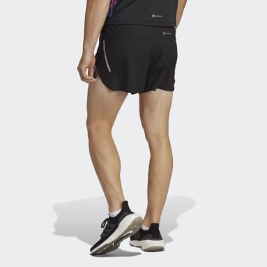 Short Fast Split Nero Uomo Running