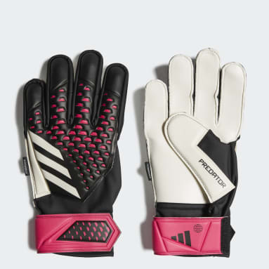 Youth Soccer Black Predator Match Fingersave Gloves