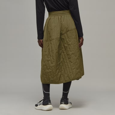 Women y_3 Green W CL LT DWN SKR
