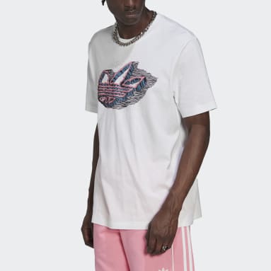 Men Lifestyle White adidas Rekive Speed Trefoil Graphic Tee