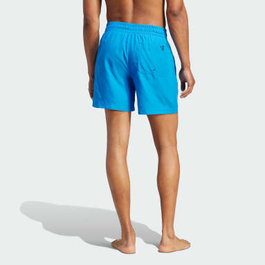 Men Swim Blue Adicolor Essentials Solid Swim Shorts