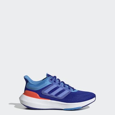 Youth 8-16 Years Sportswear Blue Ultrabounce Sport Running Lace Shoes