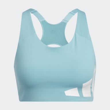 Top Alto Suporte Ultimate Logo Turquesa Mulher Training