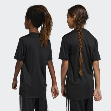 Kids sportswear Black Train Essentials AEROREADY Logo Regular-Fit Tee