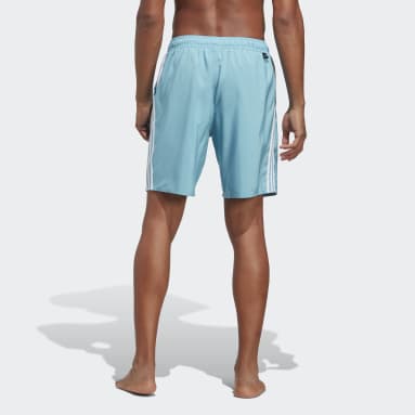 Men's Swim Blue 3-Stripes CLX Swim Shorts