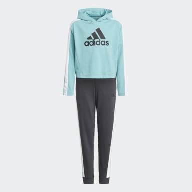 Jeugd 8-16 Jaar Sportswear Colorblock Crop Top Trainingspak