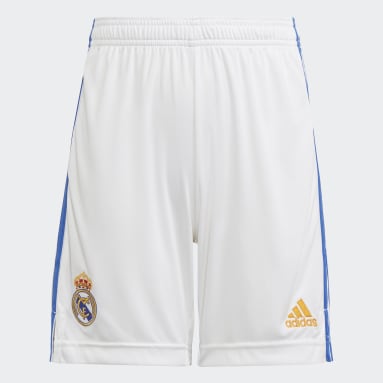 Shorts 1 Real Madrid 21/22 Branco Meninos Futebol