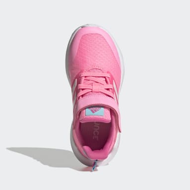 Chaussure de running à lacets élastiques et scratch sur le dessus EQ21 Run 2.0 Bounce Sport Rose Enfants Sportswear