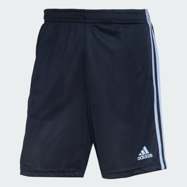Shorts Tejidos adidas 3 Franjas AEROREADY Azul Hombre Training