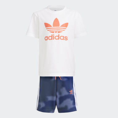 Kinderen 4-8 Jaar Originals Camo Print Short en T-shirt Set