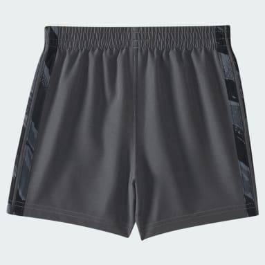 Two-Piece Short Sleeve Tee and Camo 3-Stripes Woven Shorts Set