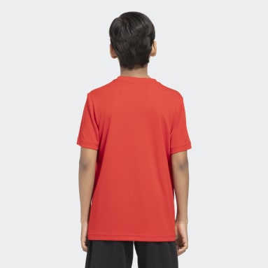 Girls Training Red B LOGO MOC TEE