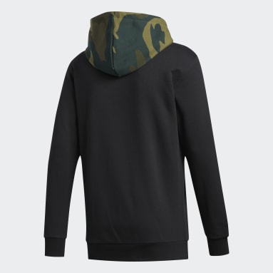Sweat-shirt à capuche Camouflage Noir Hommes Originals