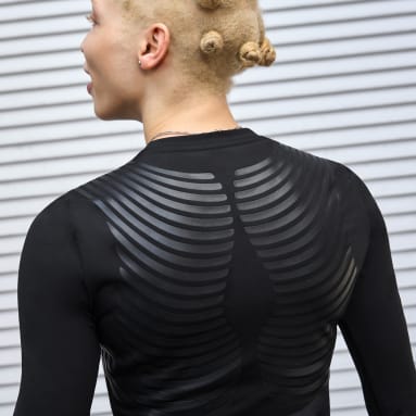 Camiseta manga larga Techfit Control x RHEON™ Negro Mujer Gimnasio Y Entrenamiento