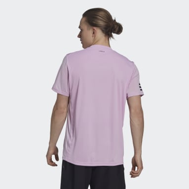 Männer Tennis Club Tennis 3-Streifen T-Shirt Lila