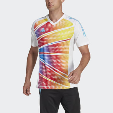 Maillot graphique à manches courtes Tiro 23 Pro blanc Hommes Soccer