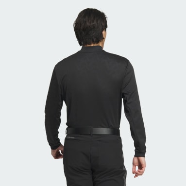逆輸入 アディダス 長袖 モックネック UVケア付き 【ゴルフ】ジャカード メンズウェア