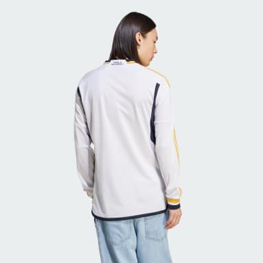 Real Madrid 23/24 Long Sleeve Hjemmetrøye Hvit