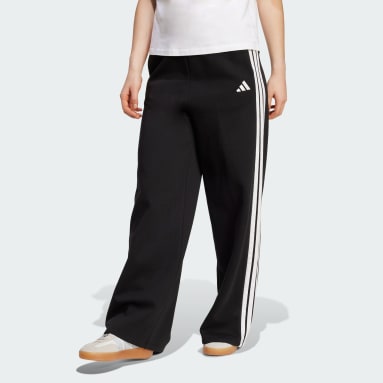 Pantalon large molleton 3 bandes adidas