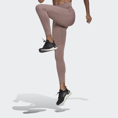 Women Training Purple Running Essentials 7/8 Leggings