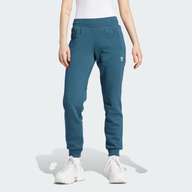 Pantalon de survêtement Adicolor Essentials Fleece Slim Turquoise Femmes Originals