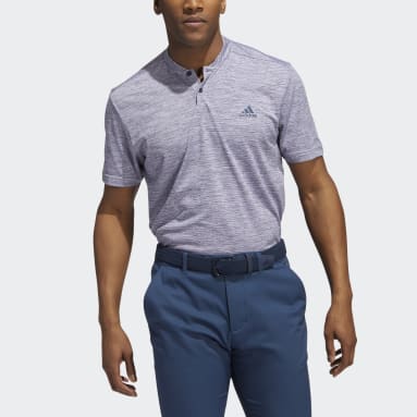 Polo texturé Stripe Bleu Hommes Golf