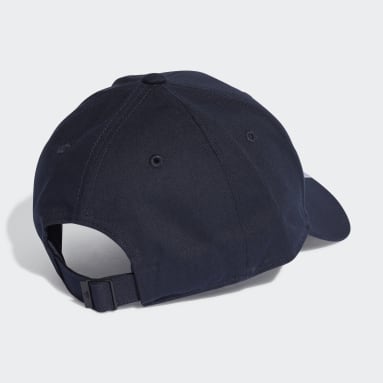 Gorra Béisbol 3 Rayas Sarga de Algodón Azul Training