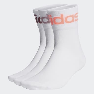 Lifestyle White Fold-Cuff Crew Socks 3 Pairs
