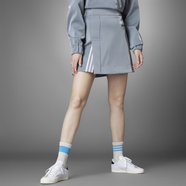 Women Lifestyle Grey Blue Version High Shine Skirt