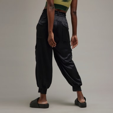Frauen Y-3 Y-3 Tech Silky Cargohose Schwarz