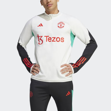 Sudadera entrenamiento Manchester United Tiro 23 Blanco Hombre Fútbol