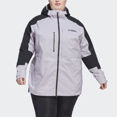 Veste de randonnée Terrex Xploric RAIN.RDY (Grandes tailles) Pourpre Femmes TERREX
