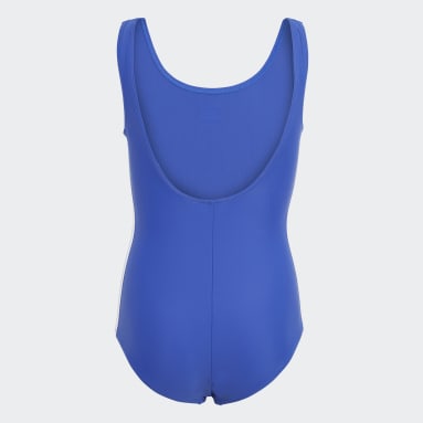 Mädchen Originals Originals Adicolor 3-Streifen Badeanzug Blau