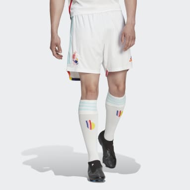 Männer Fußball Belgien 22 Auswärtsshorts Weiß